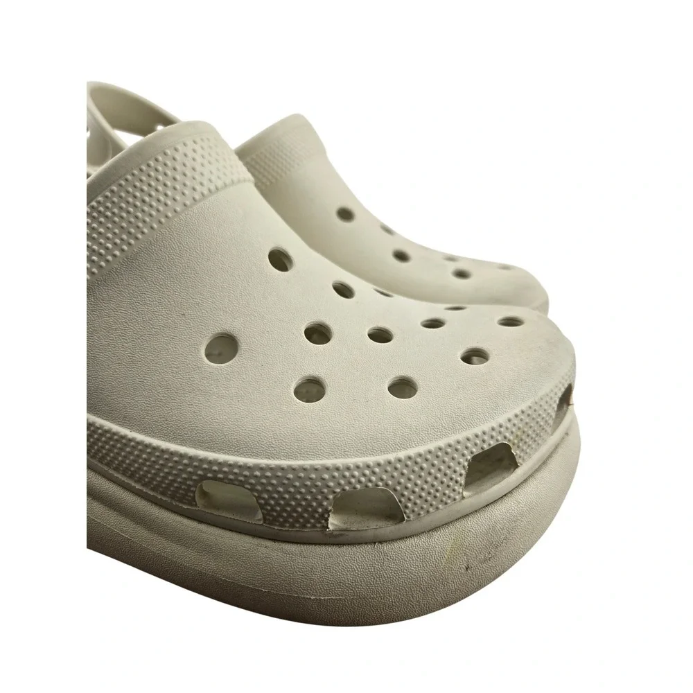 Crocs Classic Crush Clog Bone Men 8 Women 10‎ Platform Chunky Sole Sandal 207521